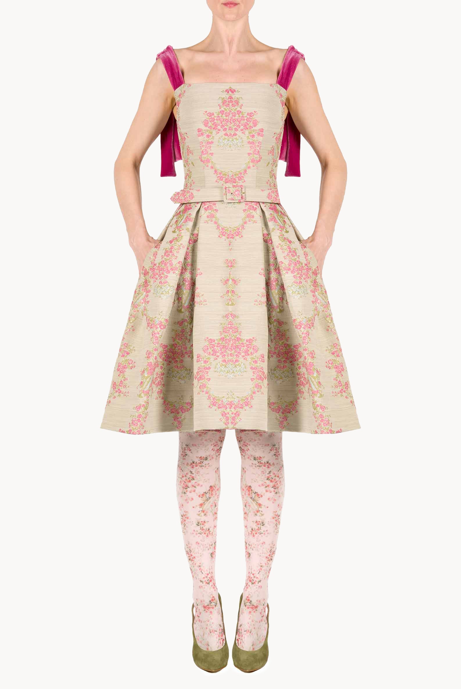 Mini abito in broccato
