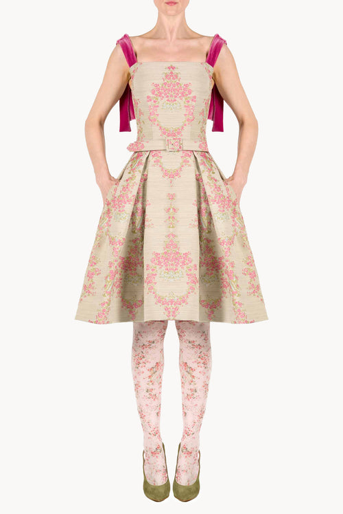 Mini abito in broccato