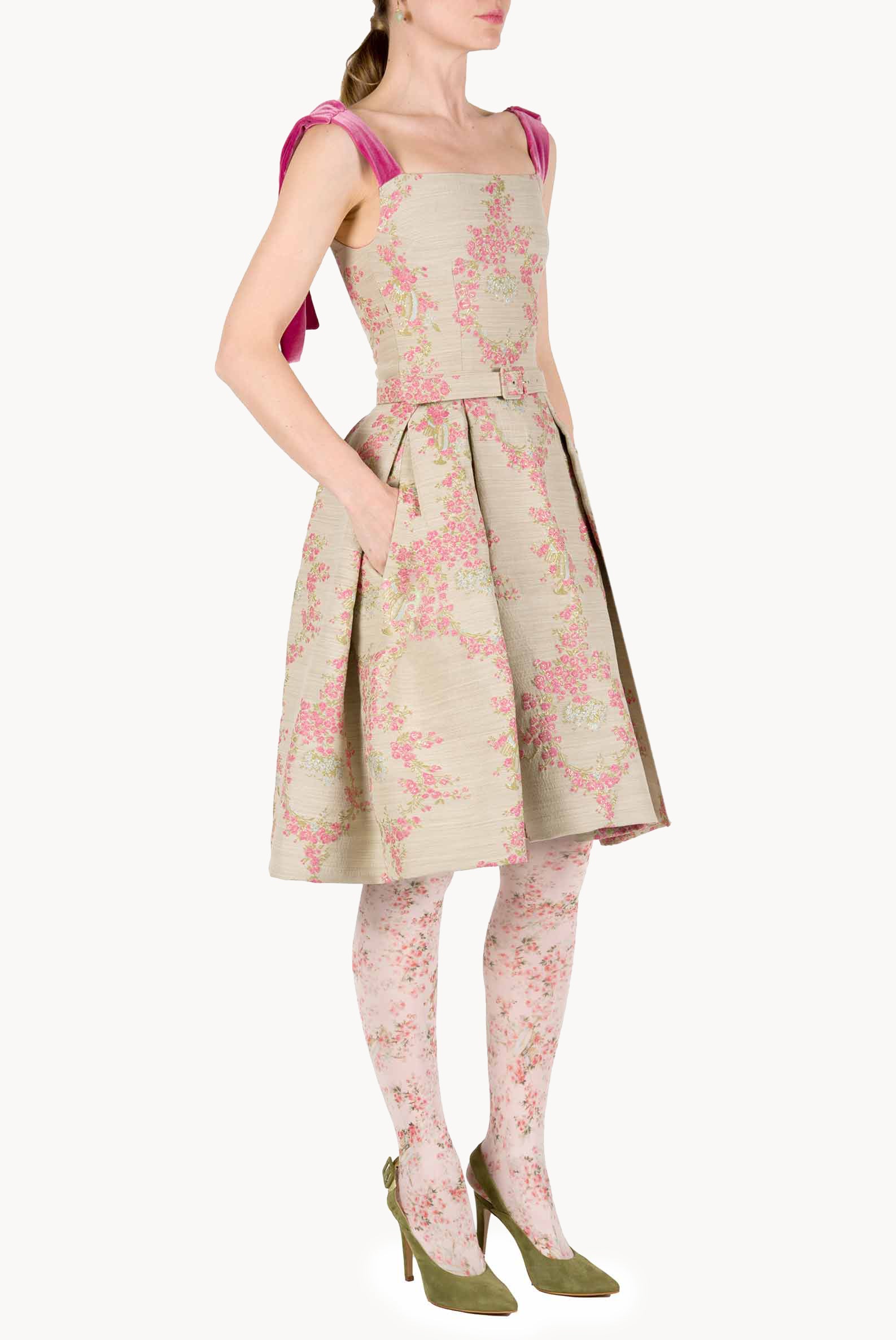 Brocade Mini Dress