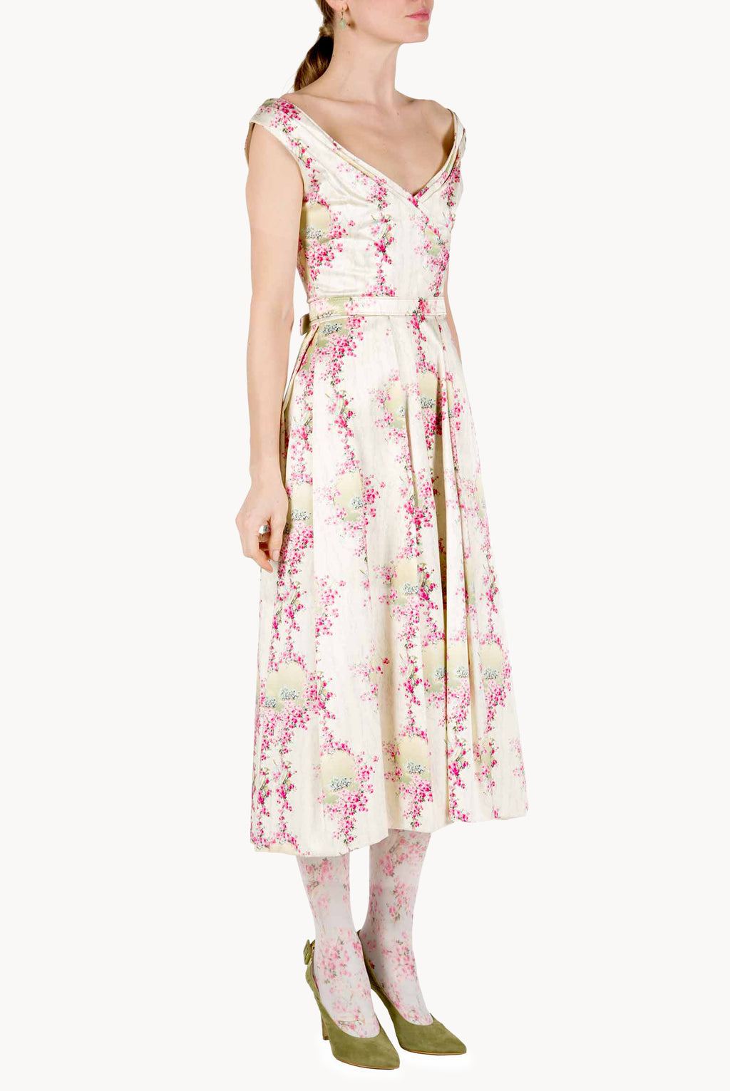 Duchesse Dress Wide Neckline