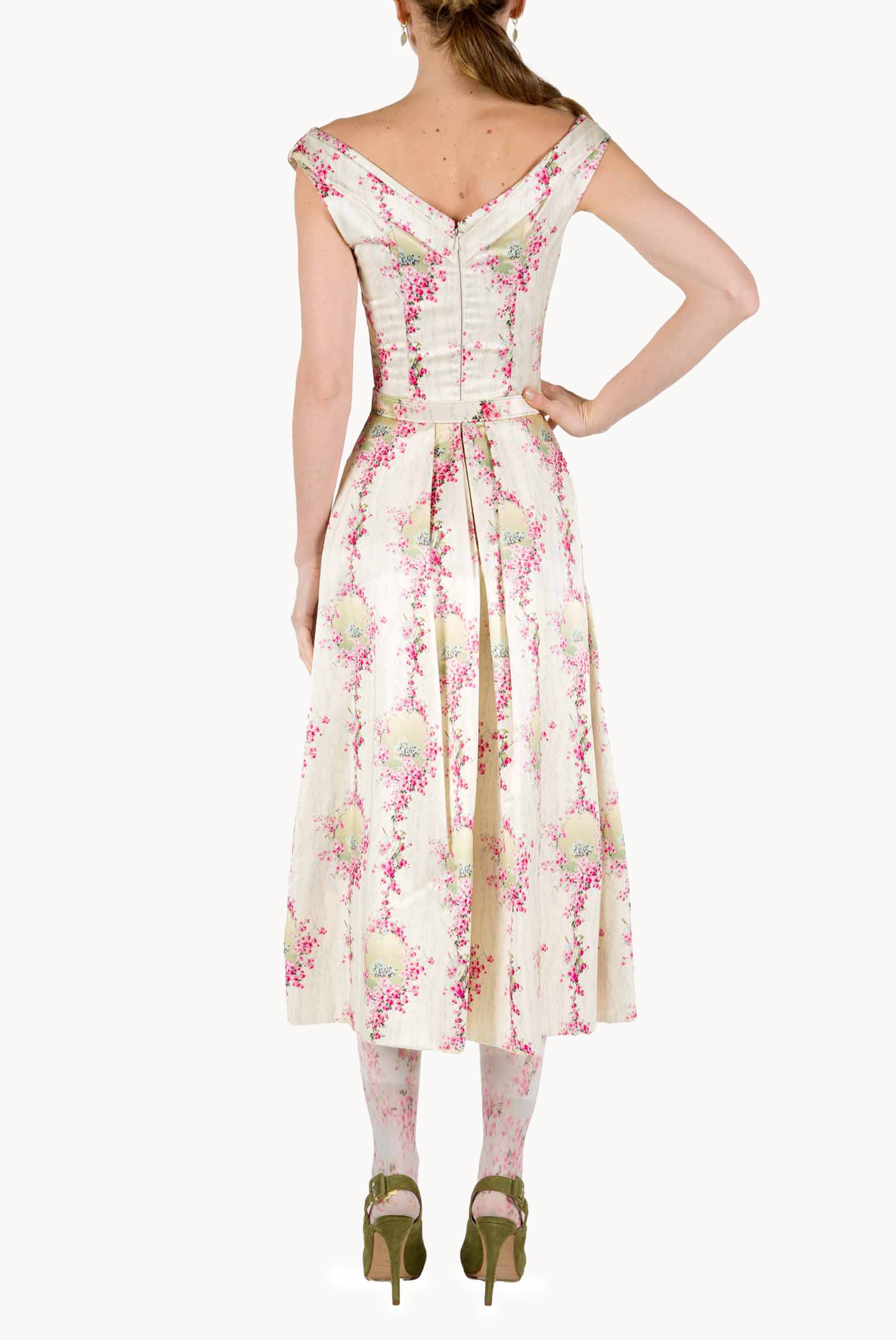 Duchesse Dress Wide Neckline
