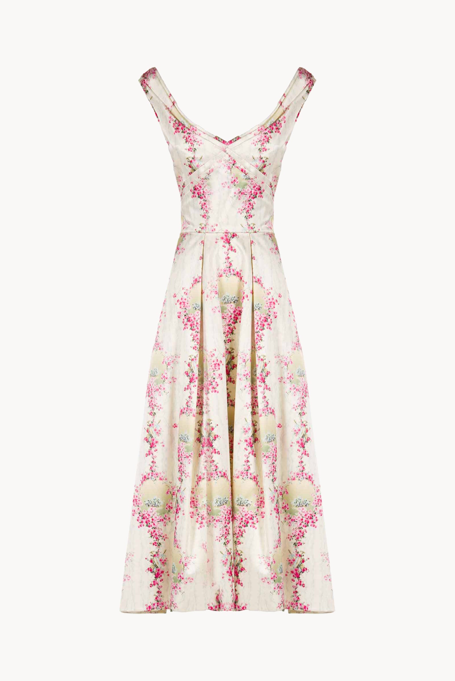 Abito Duchesse con scollo ampio