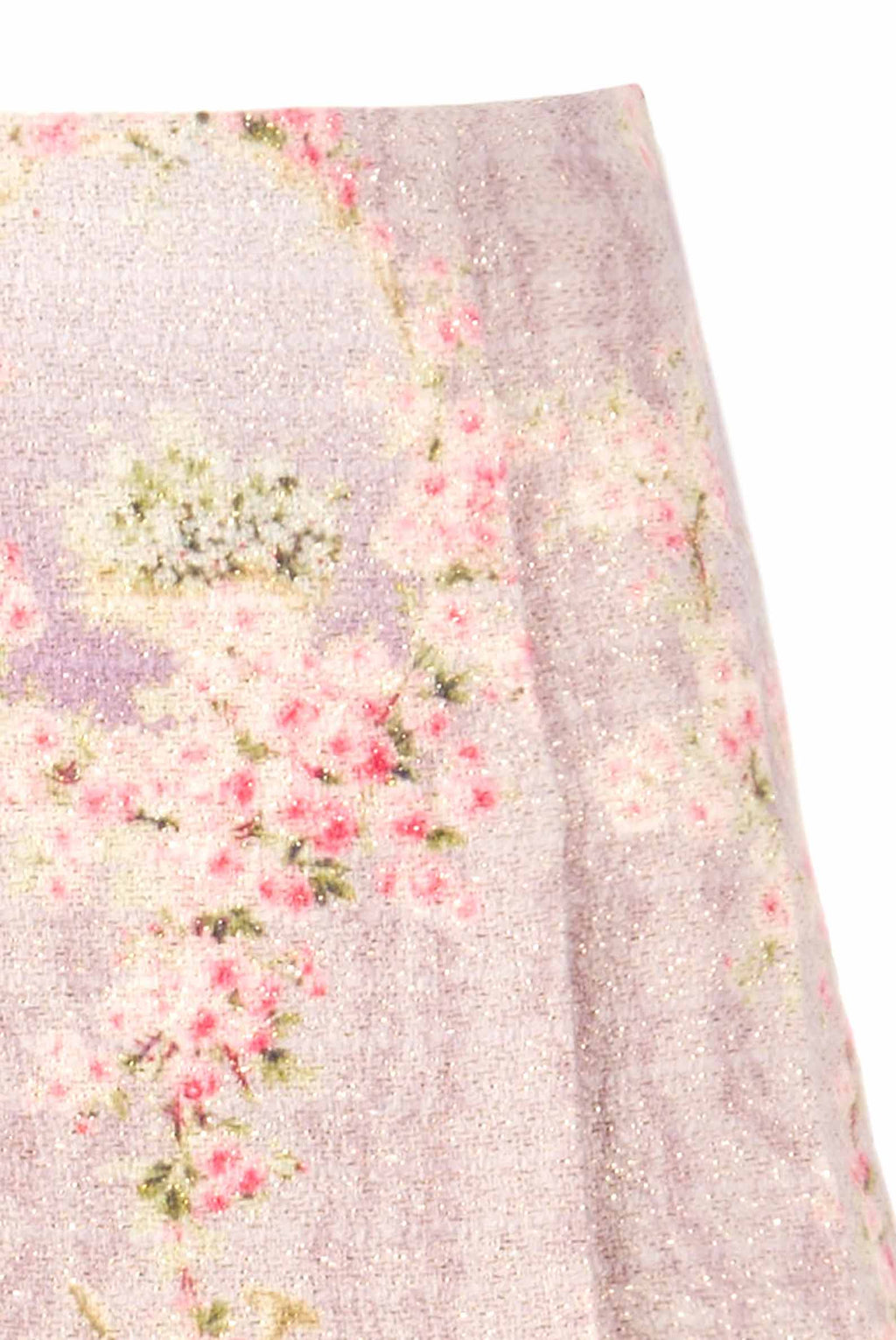 Minigonna in lana stampata Circle Of Roses