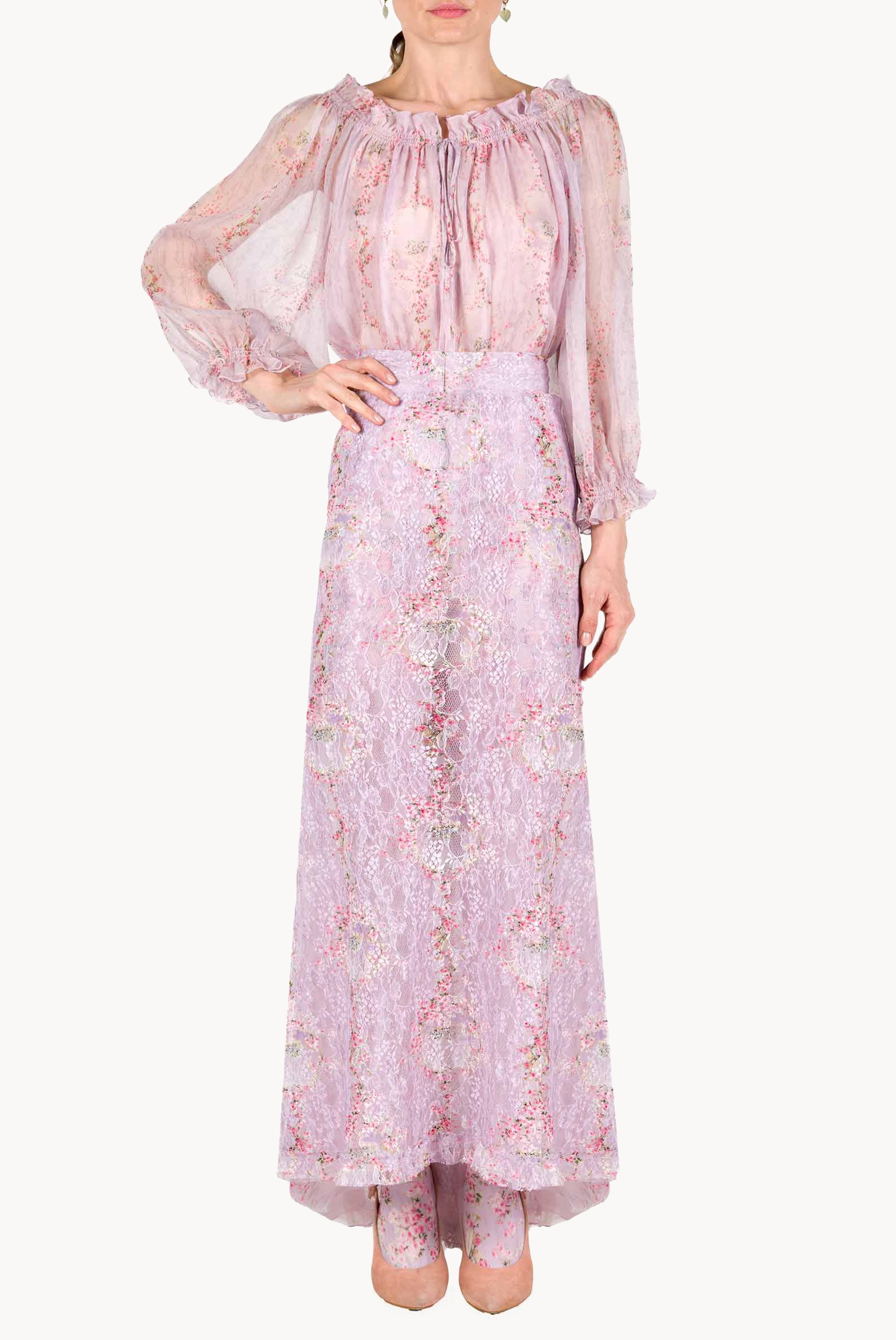 Lace Circle Of Roses Skirt