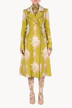 Wool Redingote With Lurex