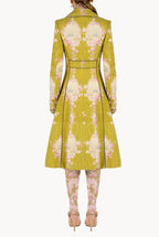 Wool Redingote With Lurex