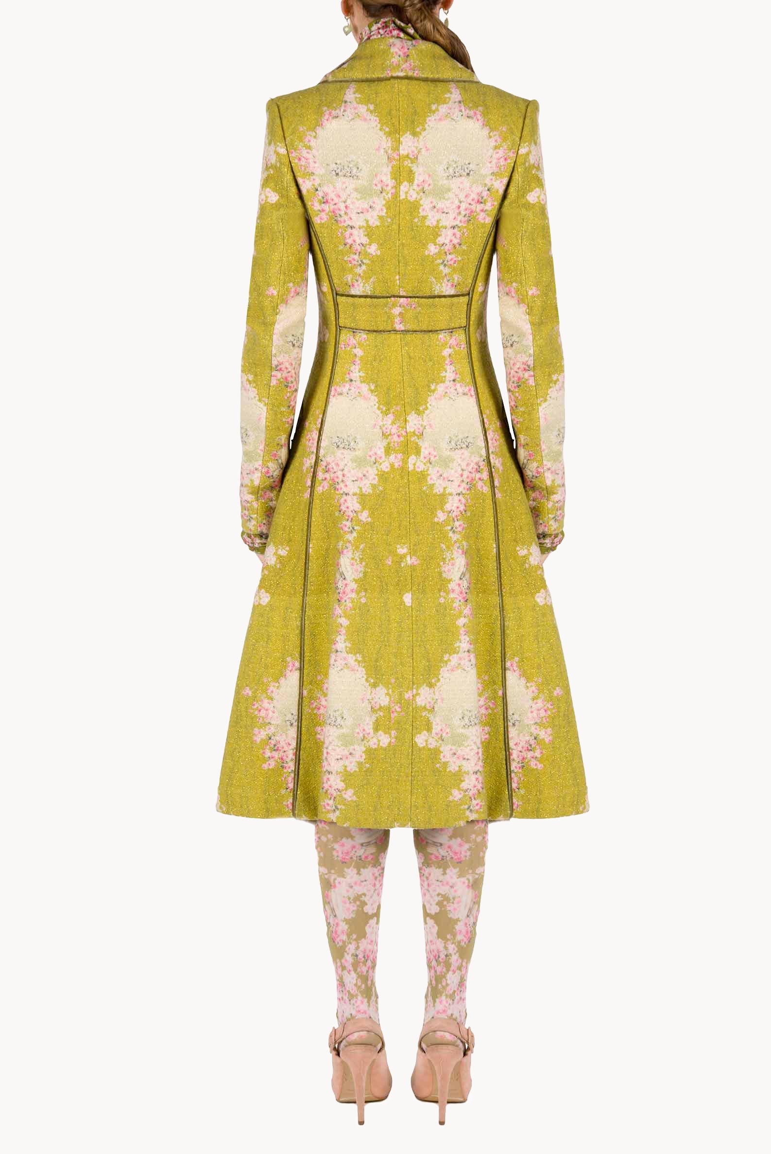 Wool Redingote With Lurex