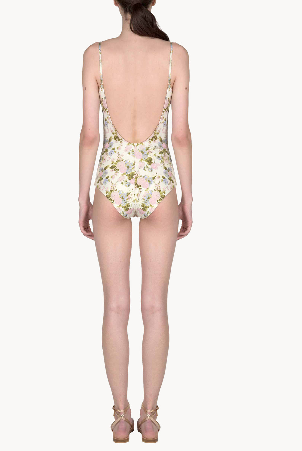 One-piece Swimsuit Blooming Roses Double Face