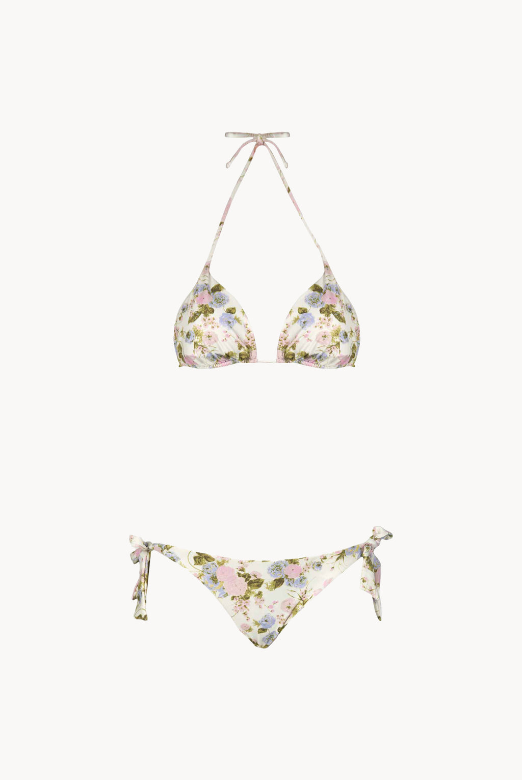 Bikini triangolo e slip Blooming Roses double face