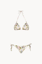Bikini triangolo e slip Blooming Roses double face