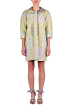 Cappotto patchwork in broccato
