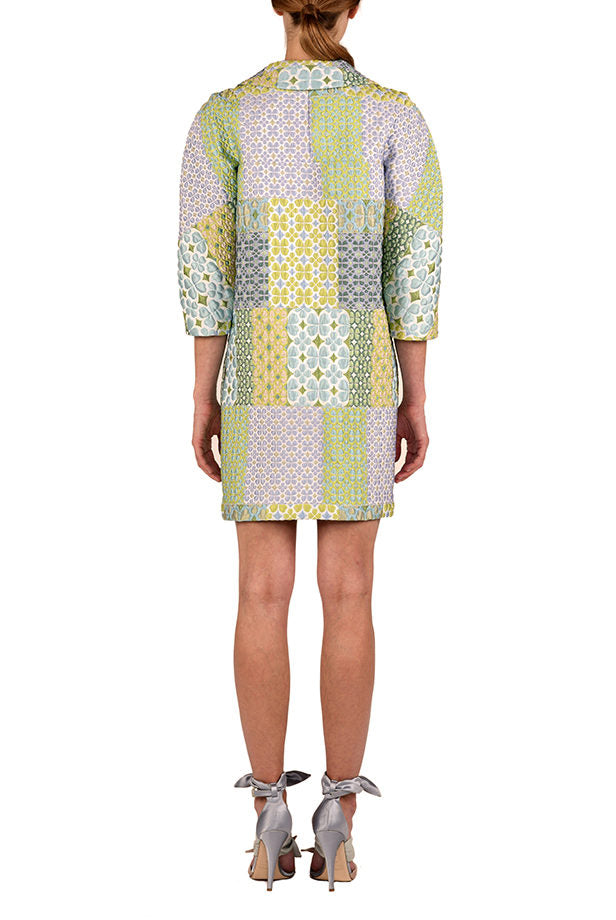 Cappotto patchwork in broccato