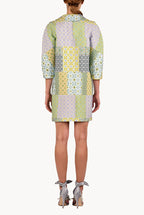 Cappotto patchwork in broccato