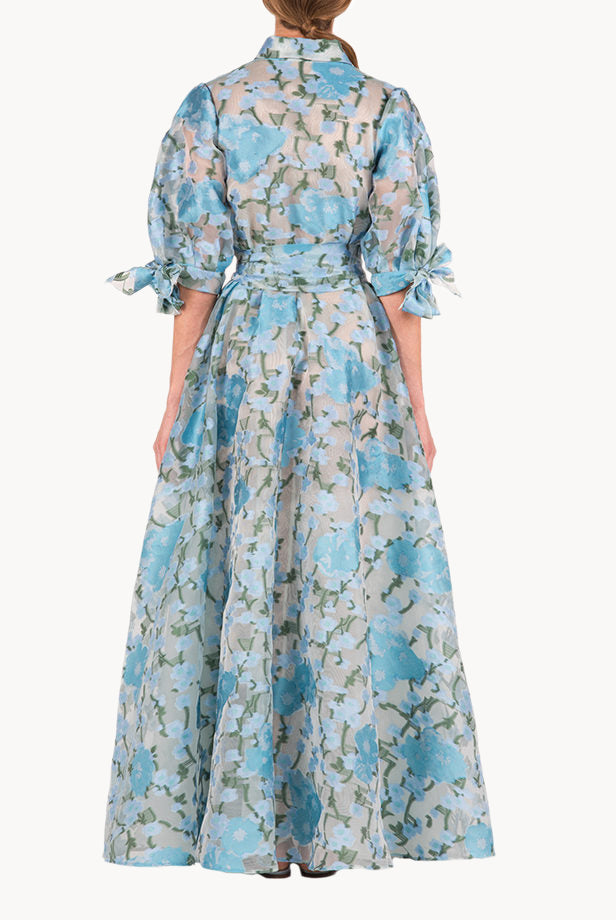 Chemisier in organza fil coupé floreale