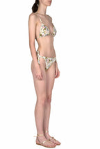 Bikini triangolo e slip Blooming Roses double face