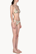Bikini triangolo e slip Blooming Roses double face