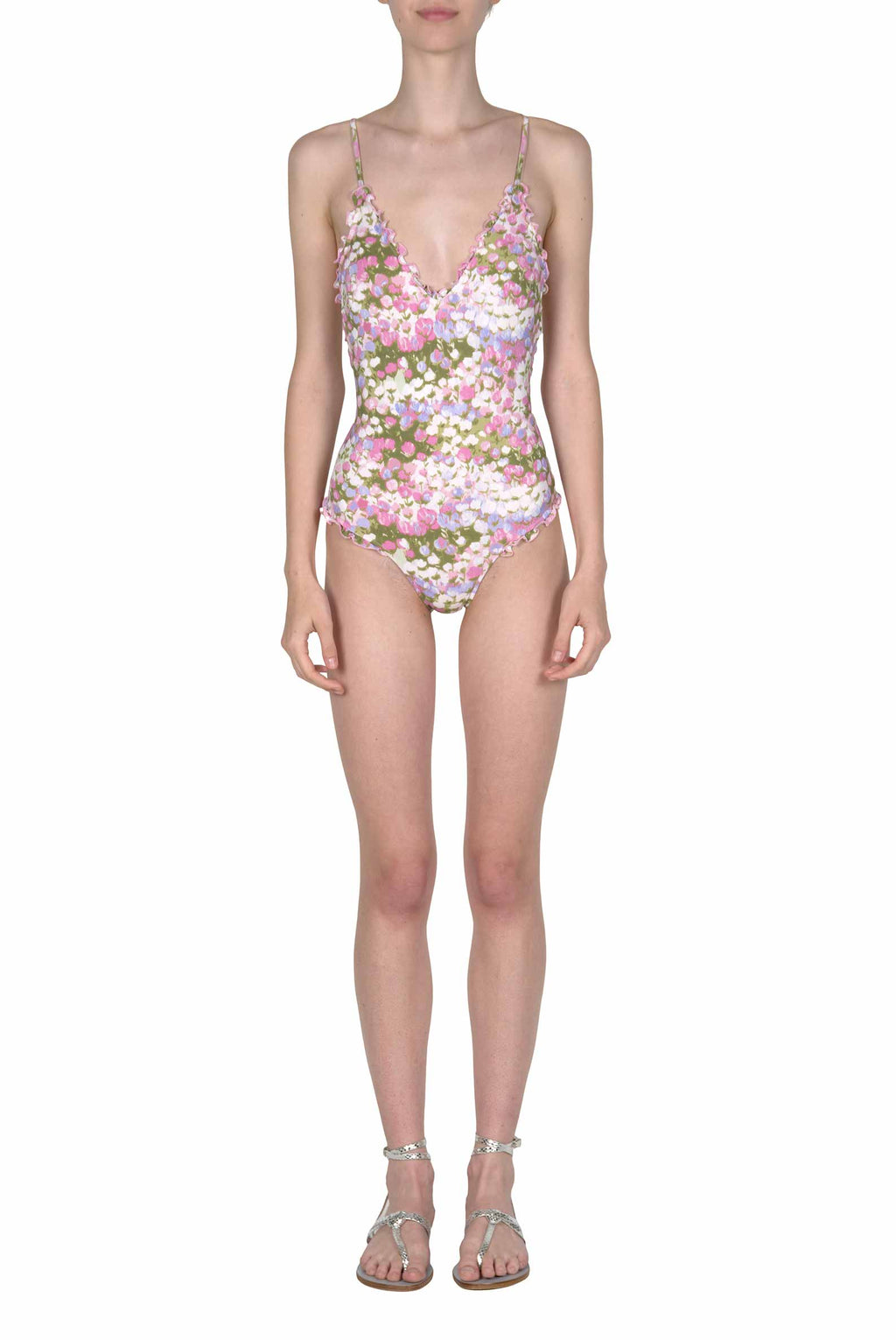 Costume intero rosa Monet