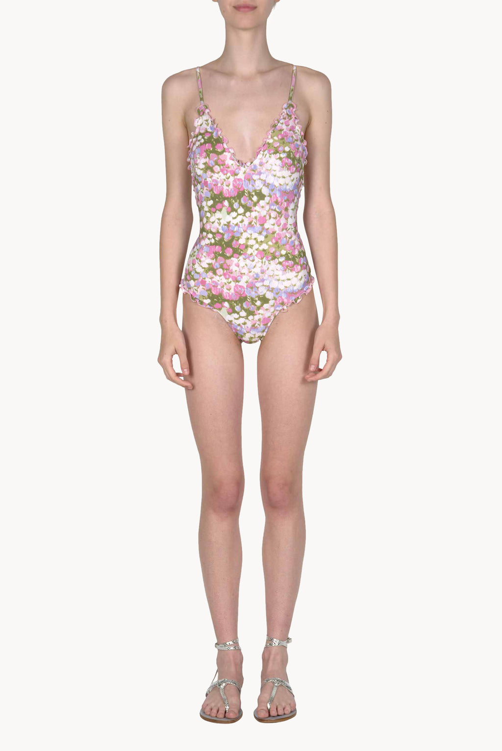 One Piece Pink Monet Swimsuit