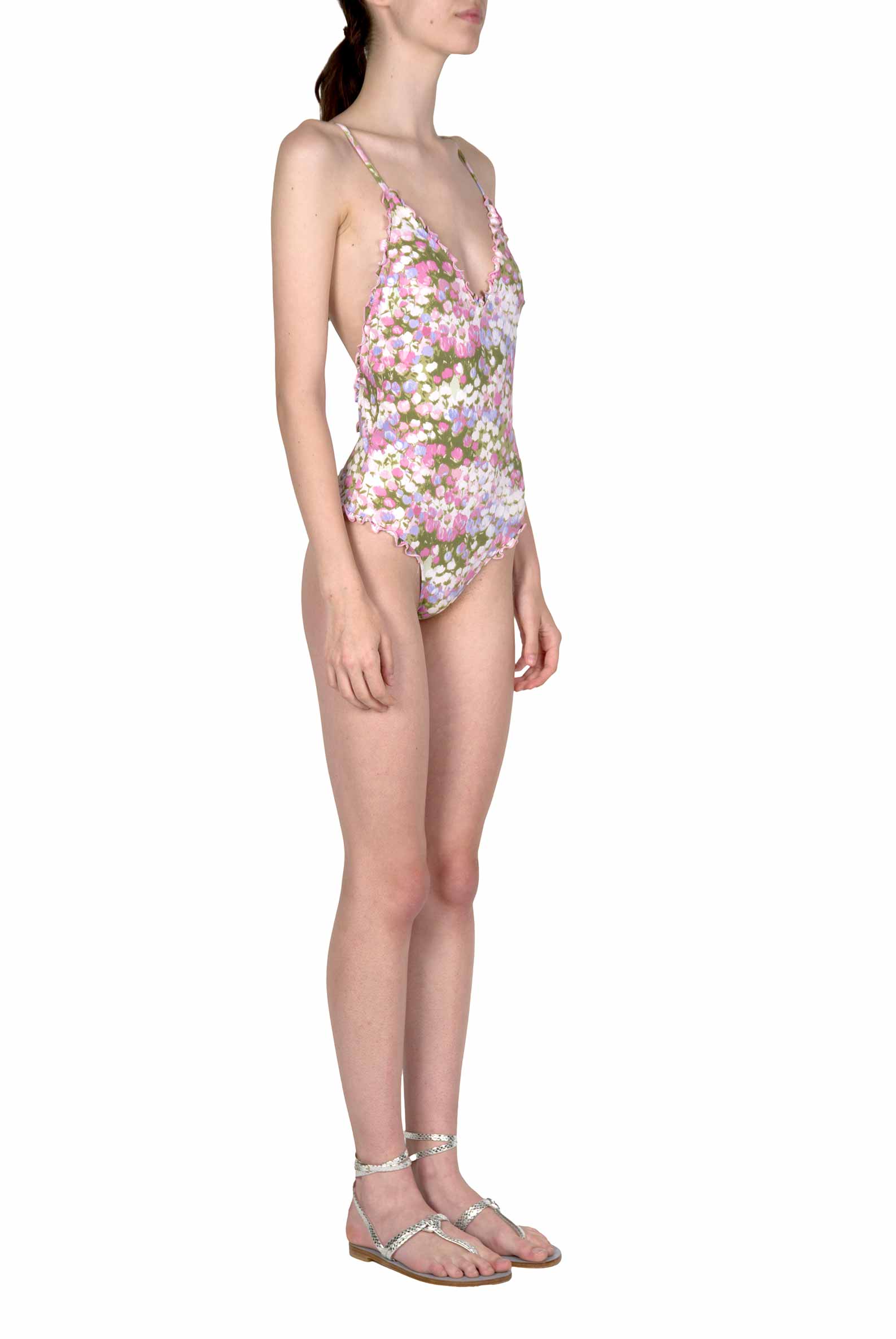Costume intero rosa Monet