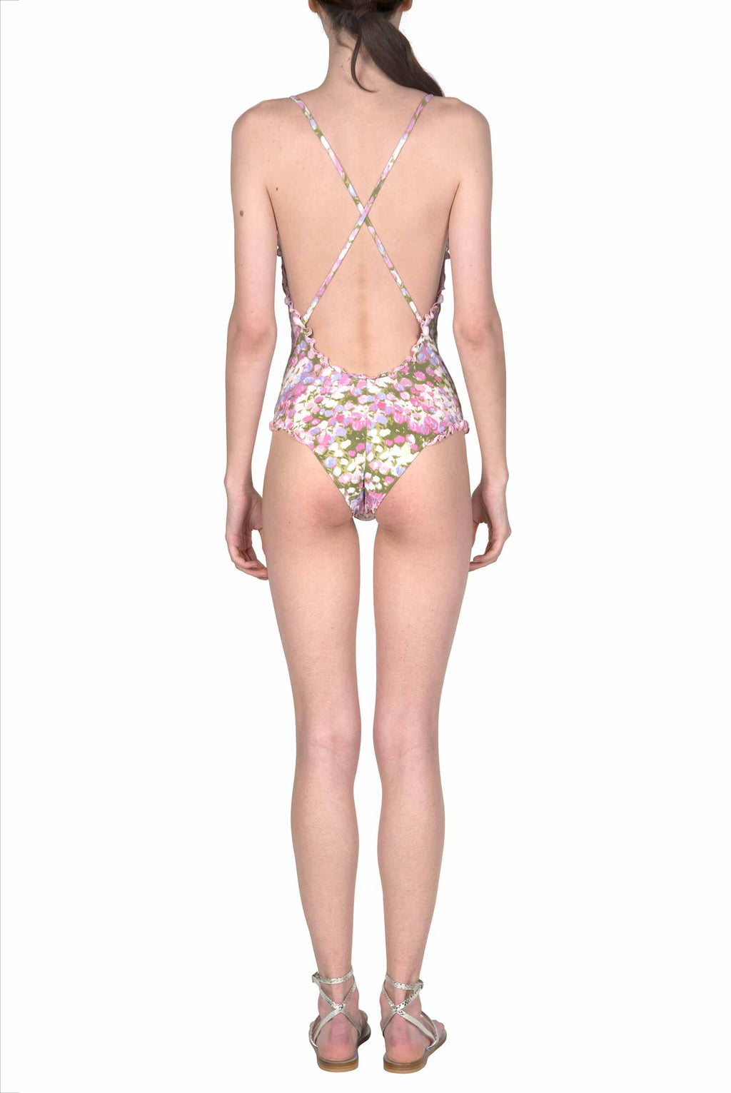 Costume intero rosa Monet