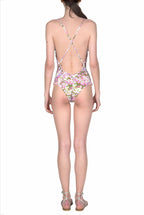 Costume intero rosa Monet