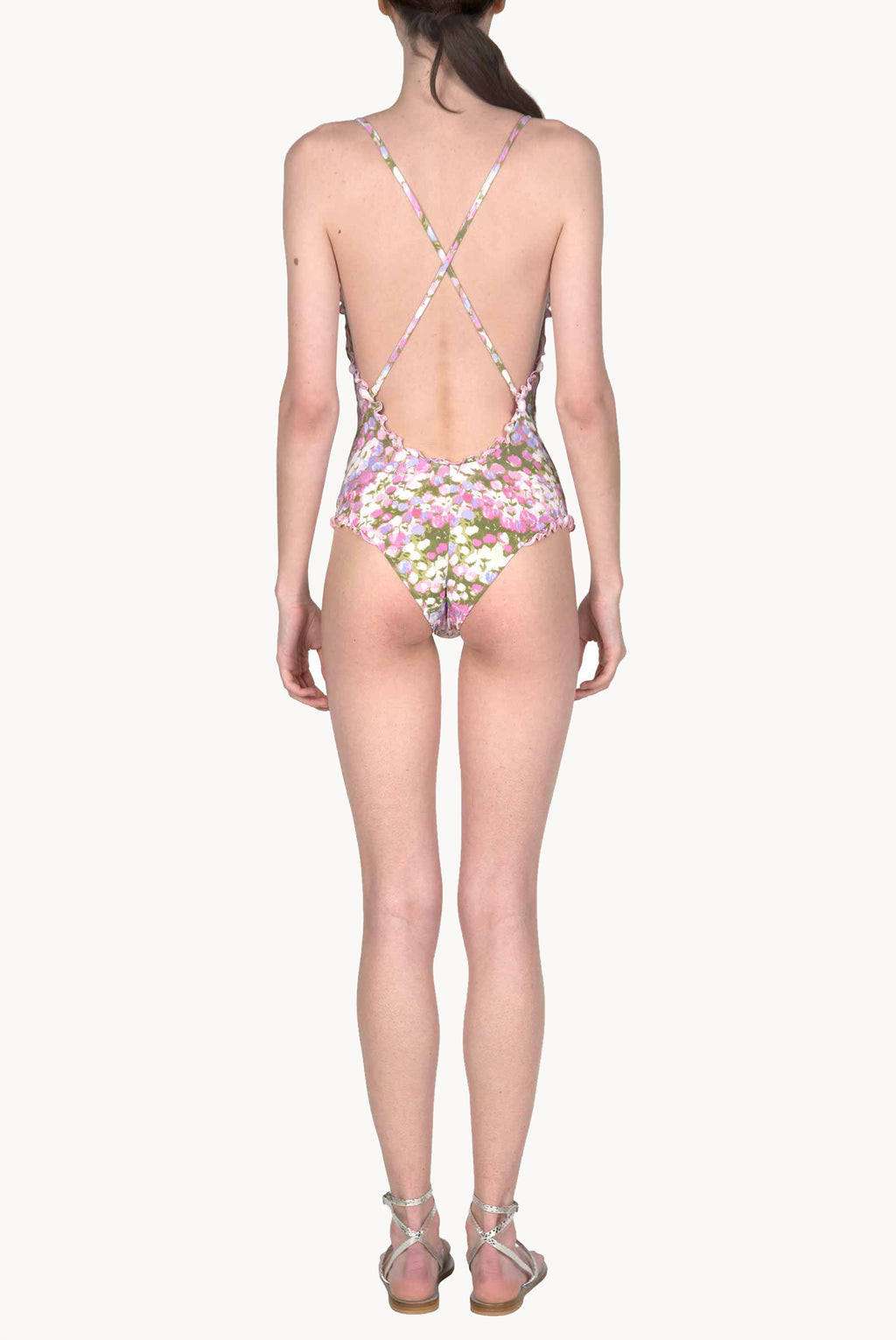 One Piece Pink Monet Swimsuit