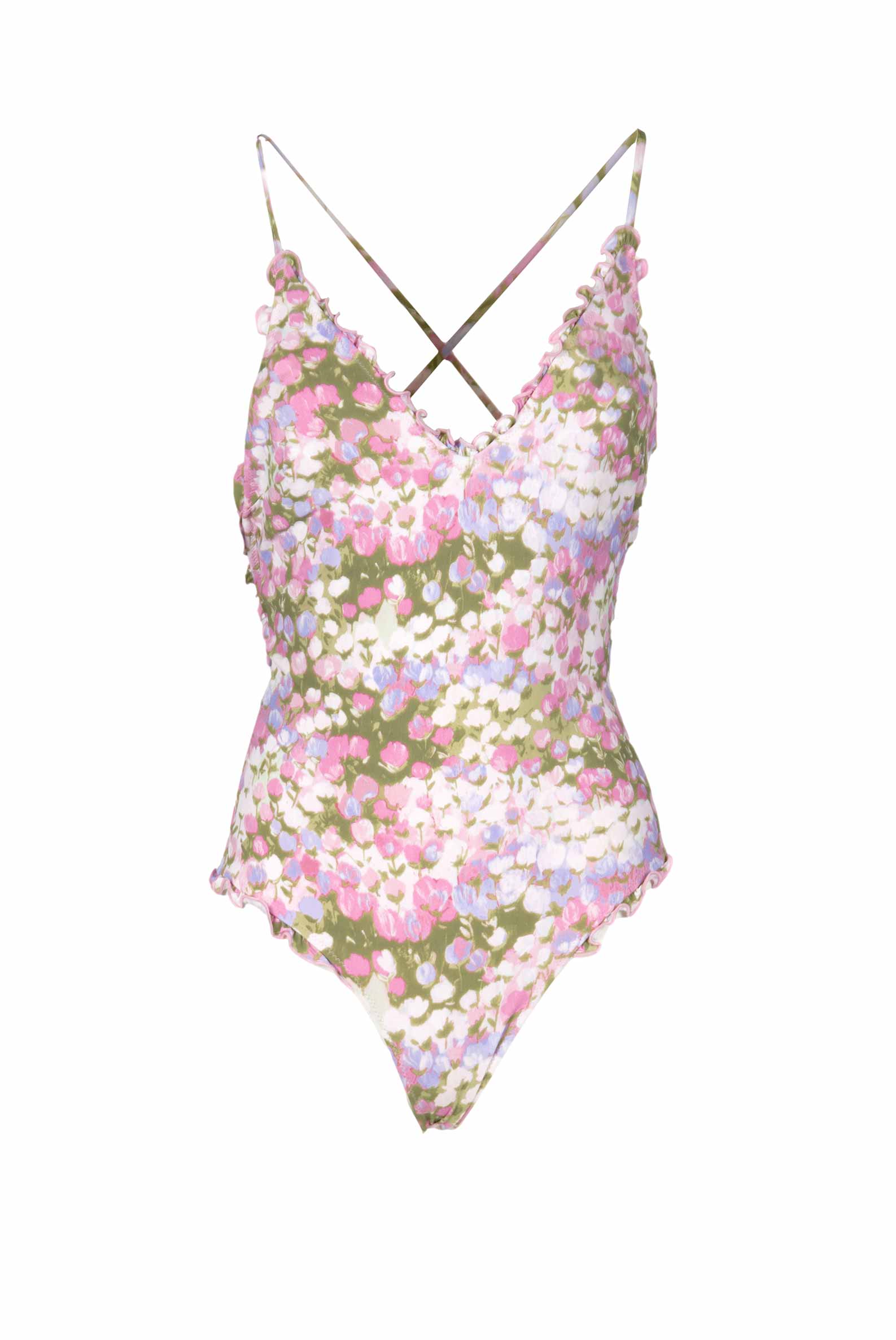 Costume intero rosa Monet