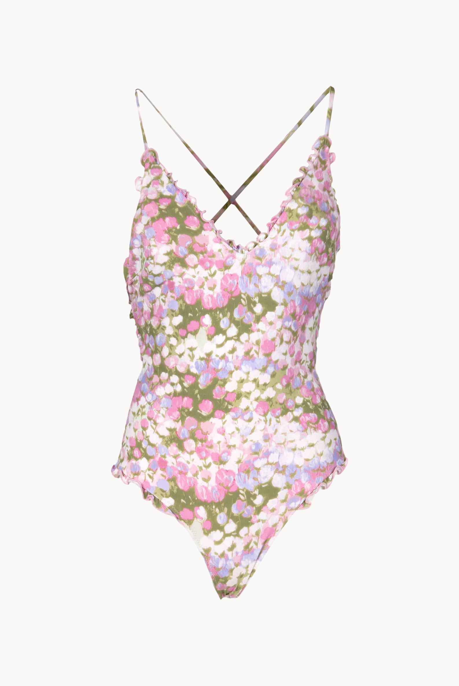 One Piece Pink Monet Swimsuit
