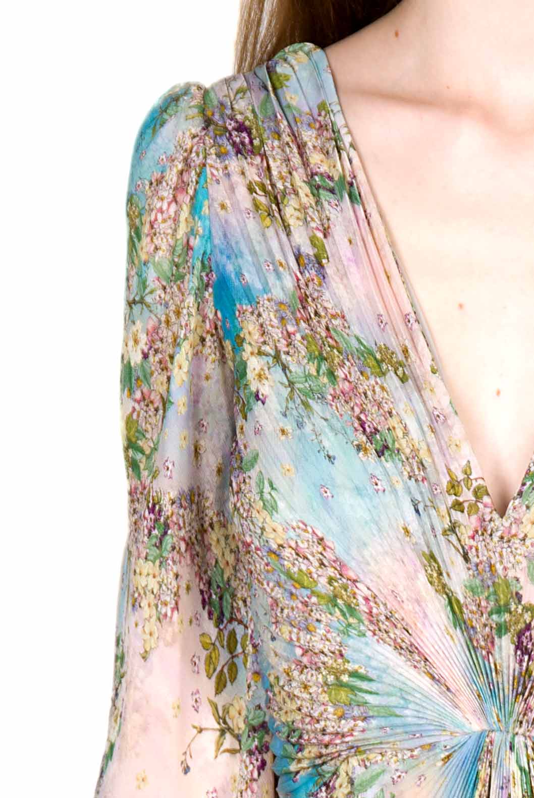Floral Print Chiffon Dress