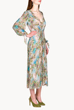 Floral Print Chiffon Dress