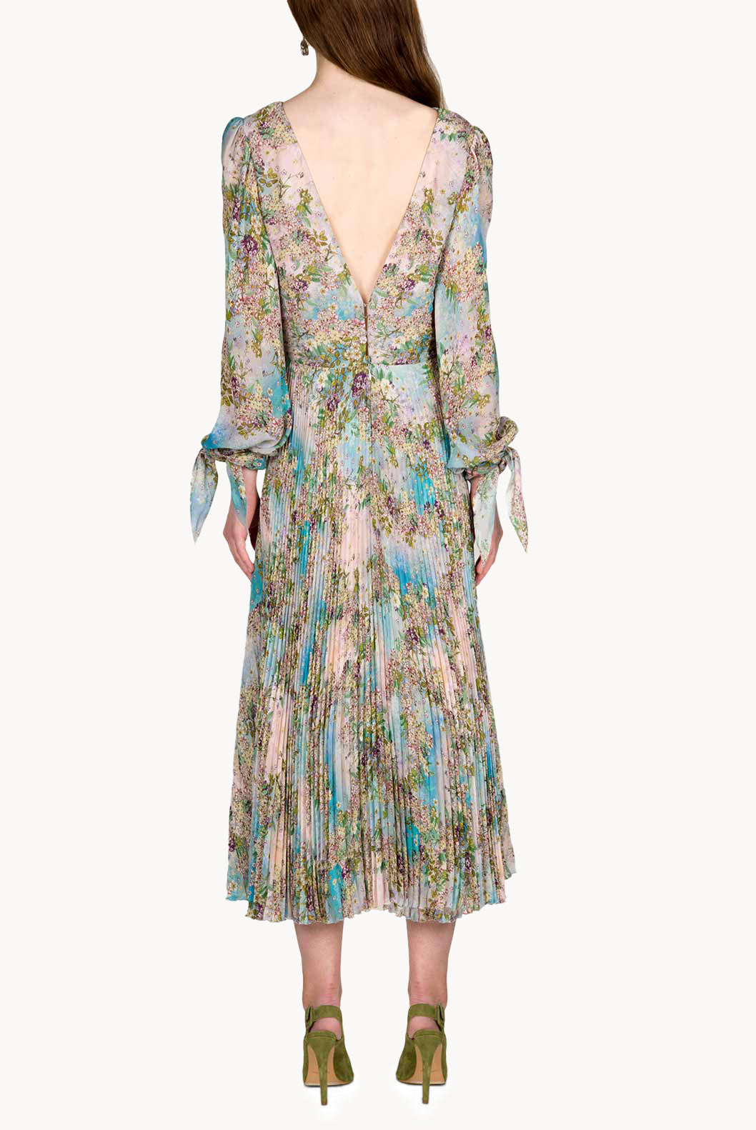 Floral Print Chiffon Dress