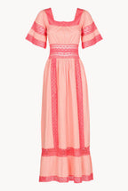 Vestito con inserti all'uncinetto
