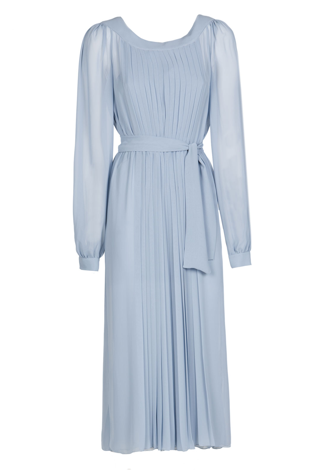 Vestito Plissettato in Chiffon
