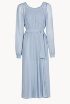 Vestito Plissettato in Chiffon