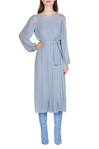 Vestito Plissettato in Chiffon