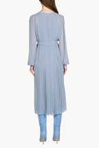Vestito Plissettato in Chiffon