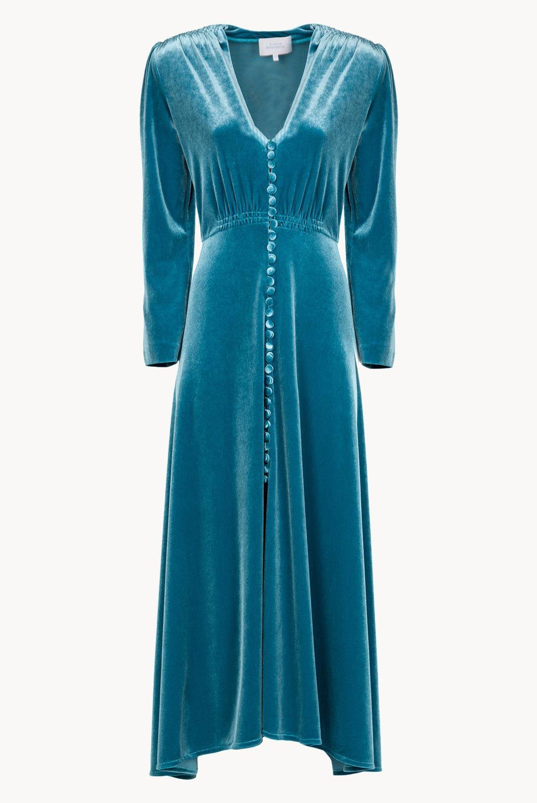 Velvet Midi Bottoncino Dress