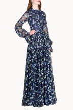 Abito in Tulle Decorato con Paillettes