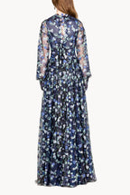 Abito in Tulle Decorato con Paillettes