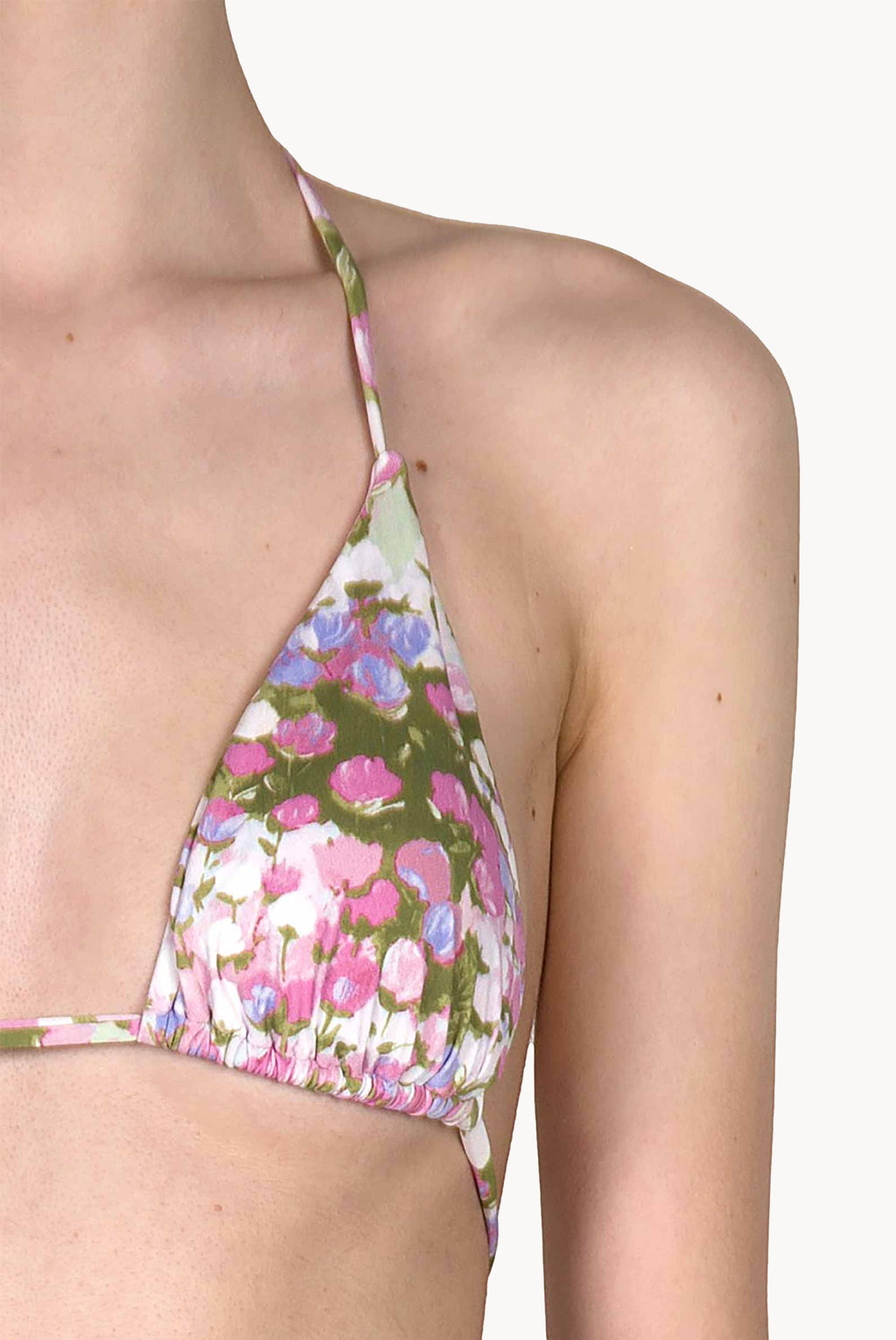 Bikini triangolo e slip rosa Monet