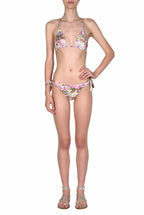 Bikini triangolo e slip rosa Monet