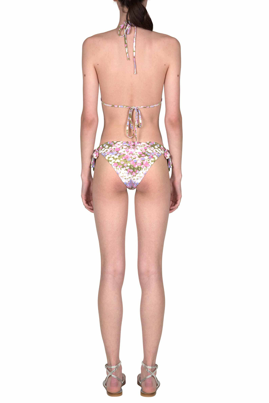 Bikini triangolo e slip rosa Monet