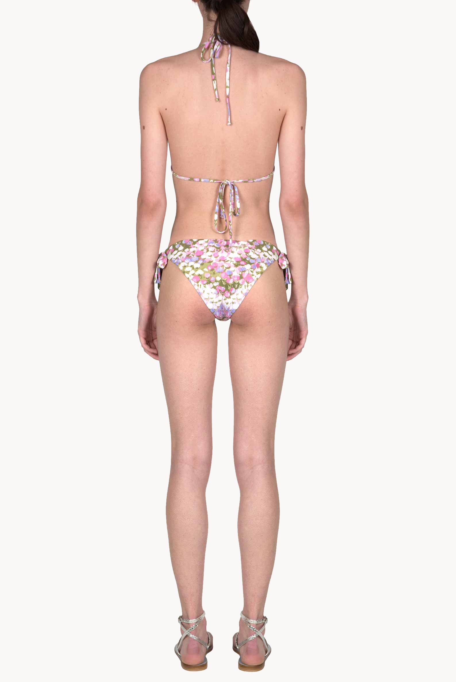 Bikini triangolo e slip rosa Monet