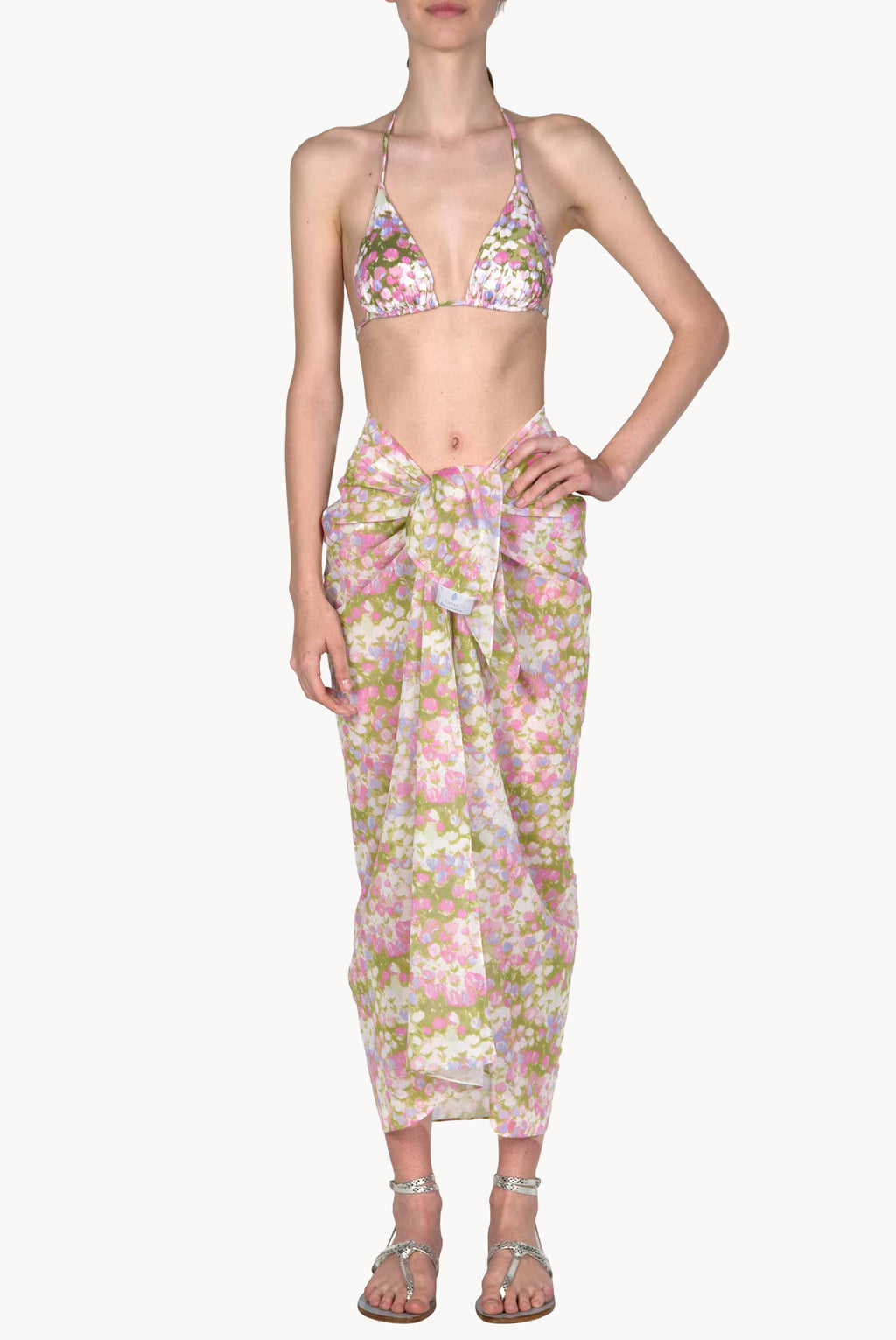 Pareo lungo Monet rosa