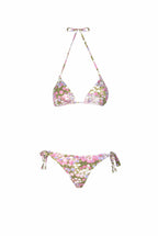 Bikini triangolo e slip rosa Monet