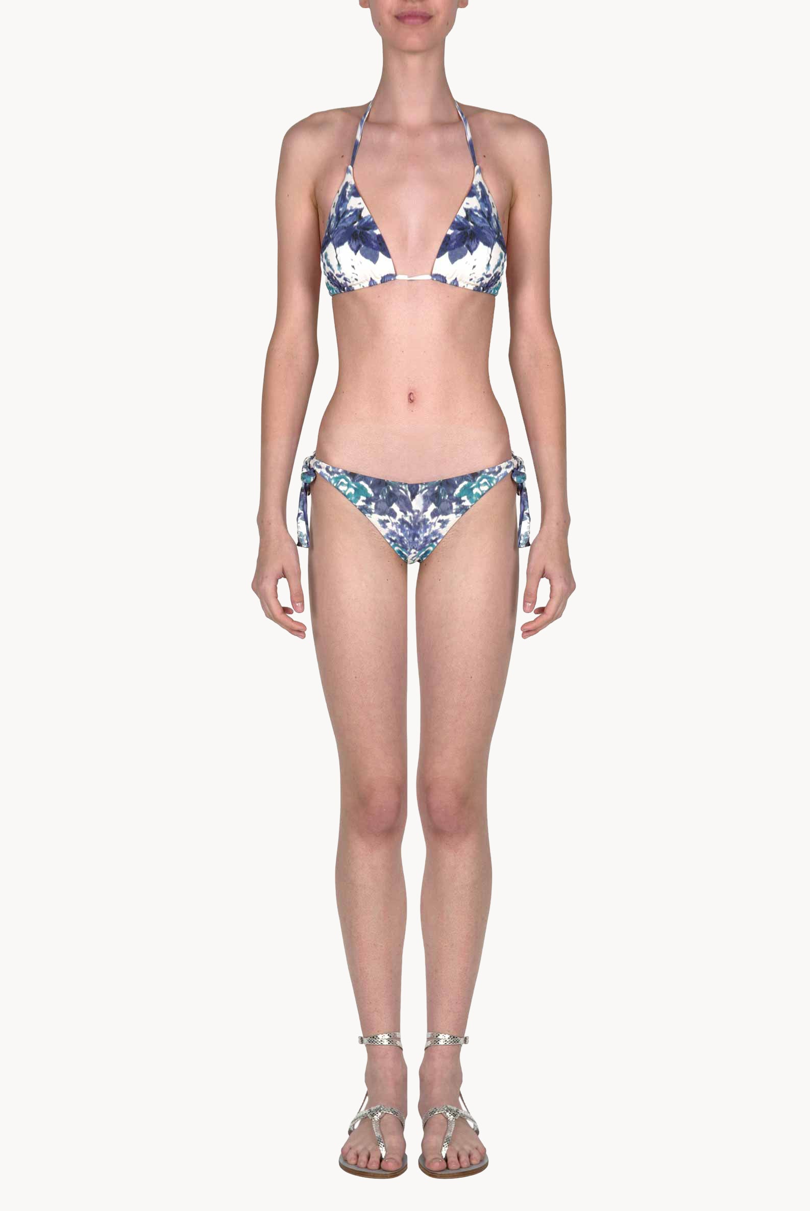 Triangle And Slip Bikini Capri