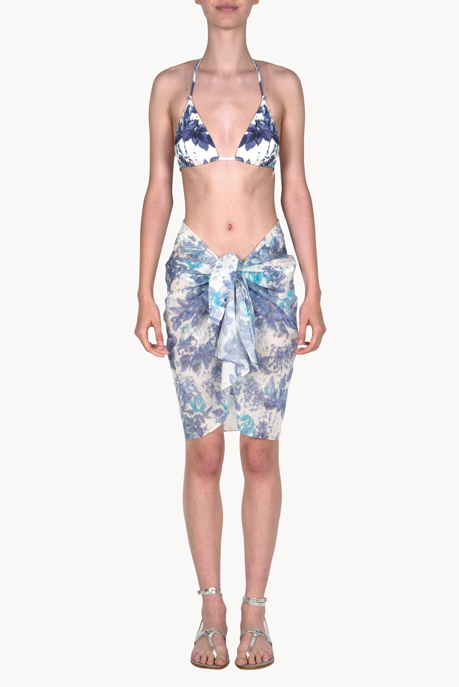 Triangle And Slip Bikini Capri