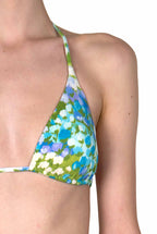 Bikini triangolo e slip blu Monet