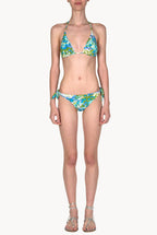 Triangle And Slip Bikini Blue Monet