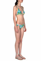 Bikini triangolo e slip blu Monet